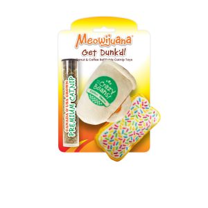 Meowijuana Get Dunk'd Coffee & Donut 2-fer Cat Toy
