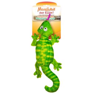 Meowijuana Get Kickin Green Lizard Refillable Cat Toy