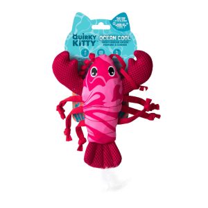 Quirky Kitty Catnip & Cooling Materials with Fresh Lobster Kicker Cat Toys