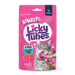 BONKERS Licky Tubes Tuna Flavored Wet Cat Treats