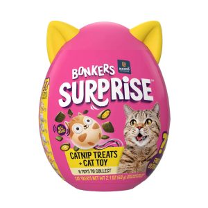 BONKERS Surprise Catnip Flavor Cat Treats with Blind Box Cat Toy