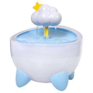 Catstages- 2L Pet Drinking Fountain with 5-Stage Filter, Easy-to-Clean, USB Powered Purrfect Rain Cat Water Fountain