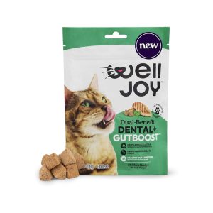 WellJoy Dual-Benefit Dental+ GutBoost Cat Treats