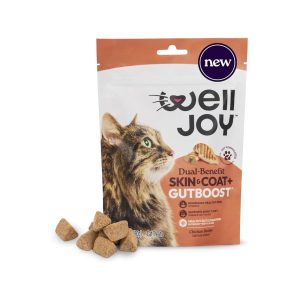 WellJoy Dual-Benefit Skin & Coat+ GutBoost Cat Treats