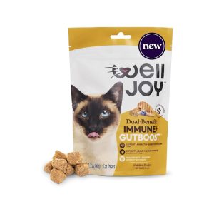 WellJoy Dual-Benefit Immune+ GutBoost Cat Treats