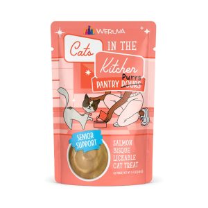 Cats in the Kitchen Pantry Pours Senior Support Salmon Bisque Lickable Cat Treat