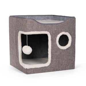 Prevue Pet Products Kitty's Getaway Cabana Cube Small Dog and Cat Bed
