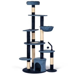 Prevue Pet Products Waterfall Trails Cat Tower with Scratching Posts, Bed, and Multi-Platform Perches