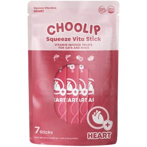 Choolip Squeeze Vita Stick Heart Lickable Wet Cat and Dog Treats
